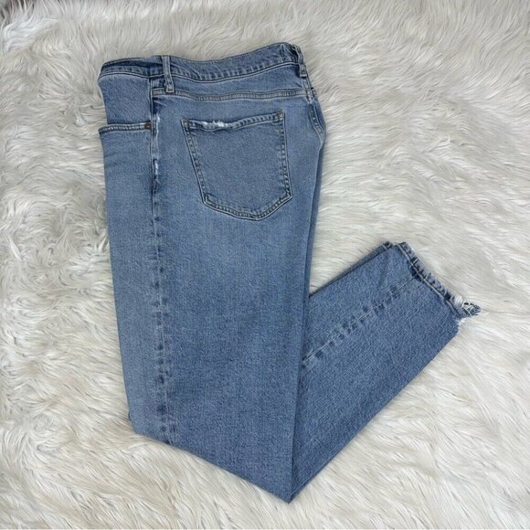 AGOLDE Women's Blue Cycle NICO High Rise Button-Fly Designer Jean W32-34.25/L27 - Picture 3 of 12